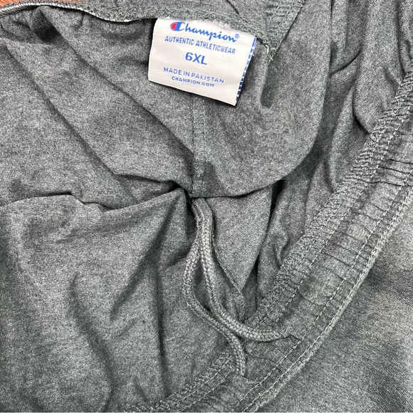 Bundle of 2 NWT Champion Sweat Shorts Grey Drawstring Men's 6XL Big & Tall - Picture 2 of 2